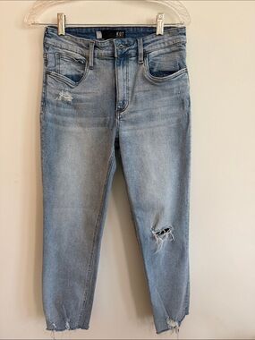 Kut from the Kloth Light Blue Distressed Cropped Jeans